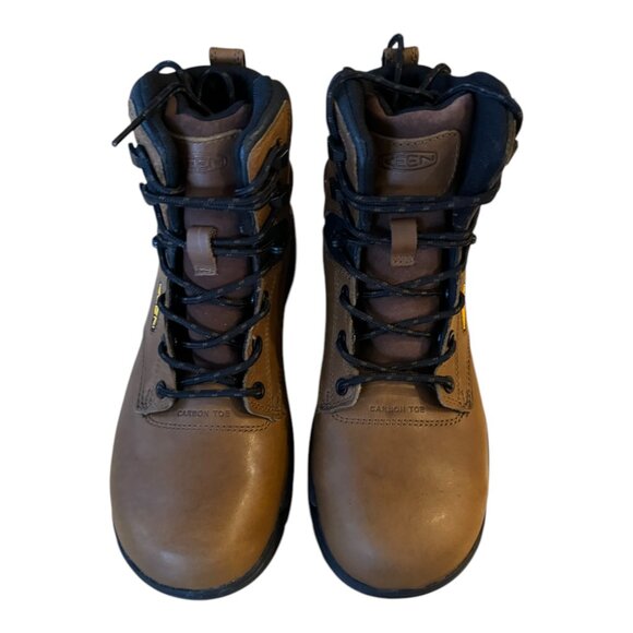 KEEN Chicago Size 7 EE Tobacco Brown Safety Toe Men's Work Boots New in Box - Picture 7 of 7